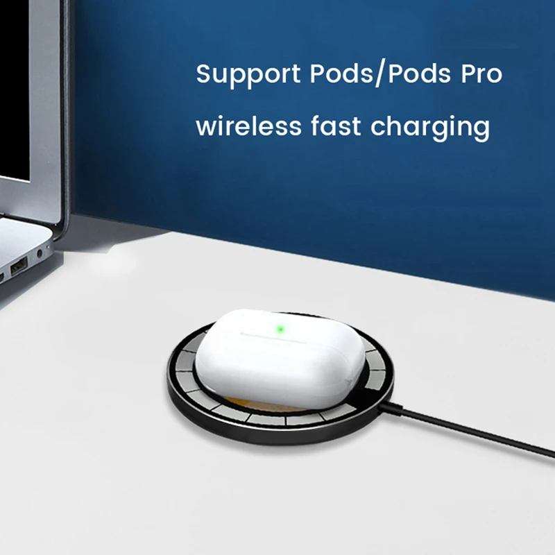 15W Magnetic Wireless Charger Pad For Iphone 13 12 11 For Android Galaxy S22 Type C Induction Fast Charging