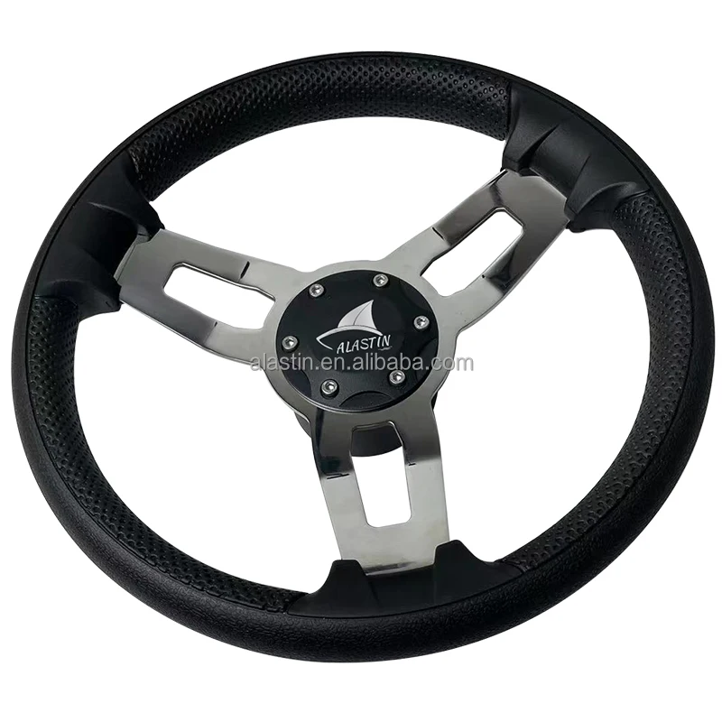 

Black PU Foam 13.5 Inch Shenghui 316 Stainless Steel Marine Steering Wheel for Yacht2025