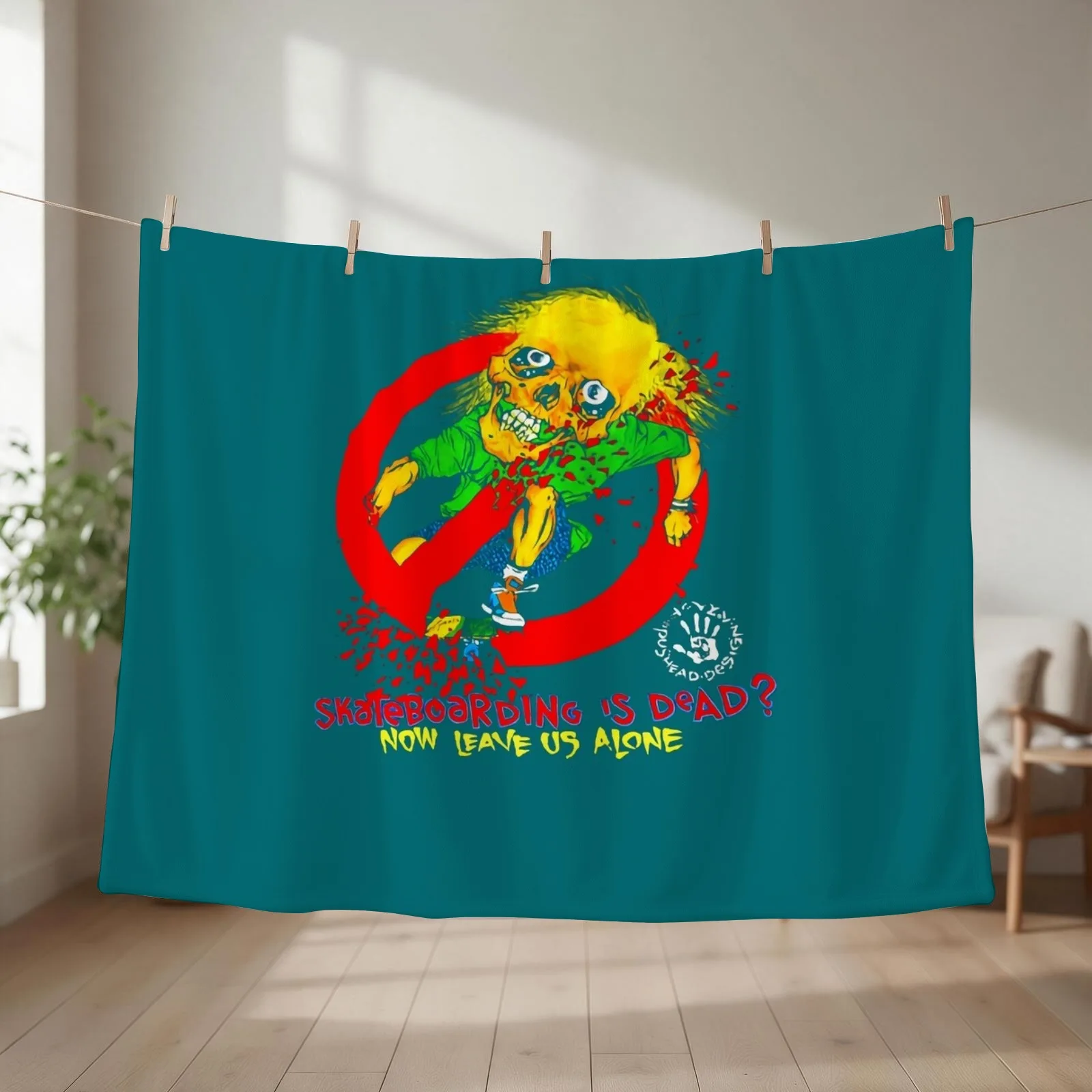 1989 MANIAC Vintage Skateboarding Is Dead Now Leave Us Alone Throw Blanket For Baby Luxury Thicken Polar Blankets