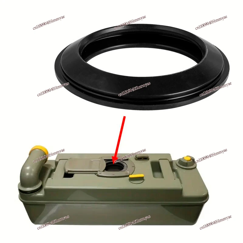 Rubber Seal Ring for RV Toilet Waste Tank, Waterproof Gasket Cover Accessory, Leakproof Rubber Ring for Vehicle Sanitation Parts