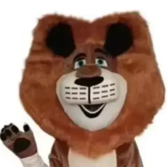 أفريقيا براون الأسد زي التميمة الحيوان تأثيري المشي دمية ملابس للبالغين هالوين كرنفال فستان حفلة الدعائم الملحقات