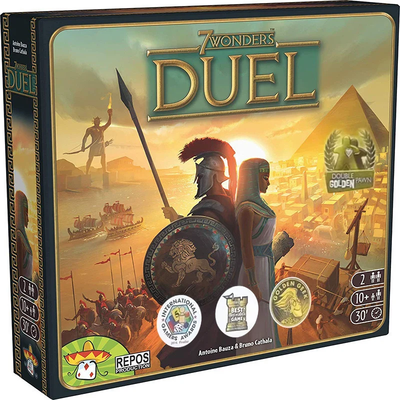 Board Games 7 Wonders Basic Duel English Version Card Fans Friend Party Strategy Cards Multiplayer Games Collection Toys