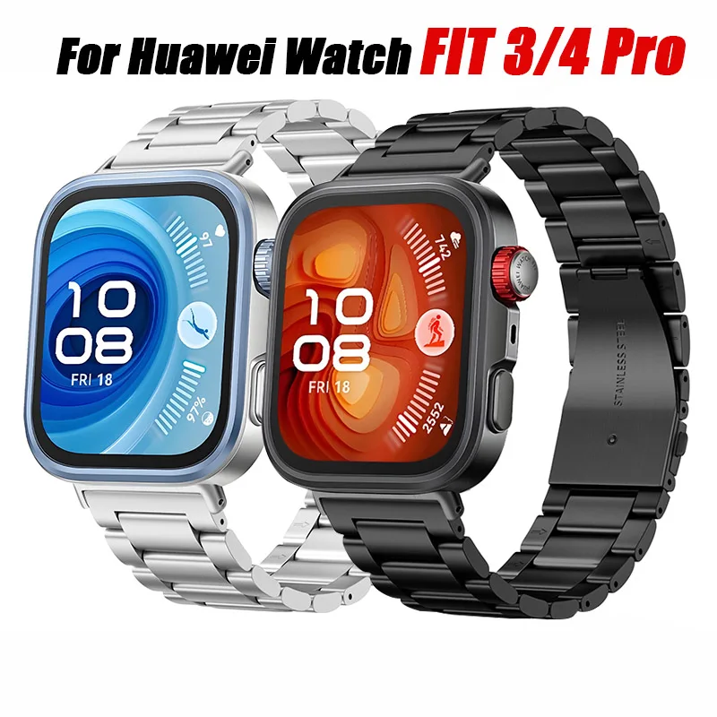 

Stainless Steel Watch band for Huawei Watch Fit 4 pro-fit4-3 Strap Smartwatch Correa Bracelet for Huawei Fit 3 2 Metal Wristband