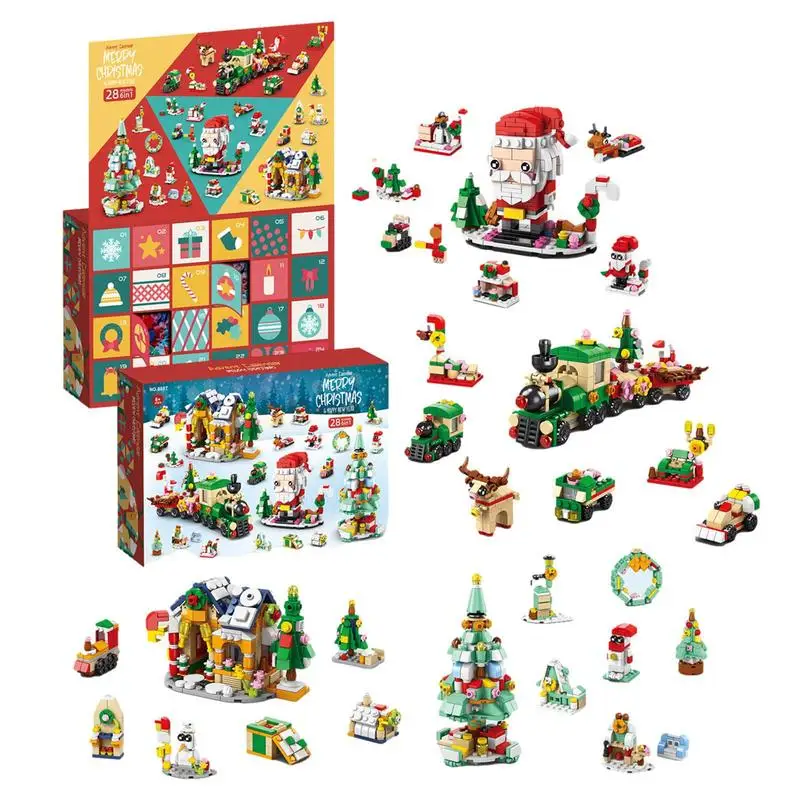 

Christmas Advent Calendar 2023 Countdown To Christmas Building Blocks 24 Days Calendar Toys Christmas Building Toys Gifts