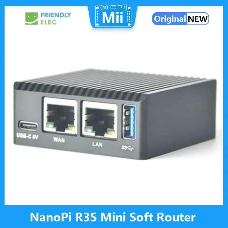 Friendly NanoPi R3S Mini Soft Router With Rockchip RK3566 Android Box Dual Network Port