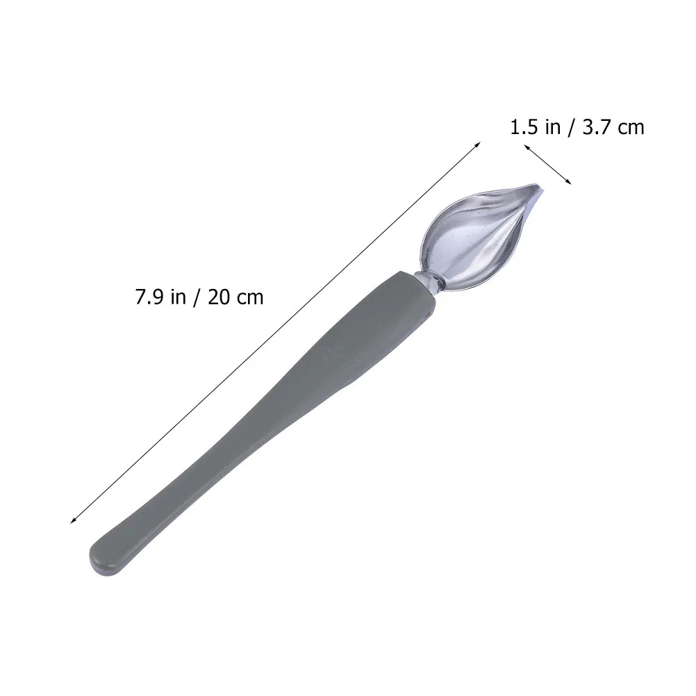 Stainless Steel Sauce Spoon Ergonomic Textured Handle for Cake Decorating Coffee Art Western Food Plating Chocolate Pencil Tool