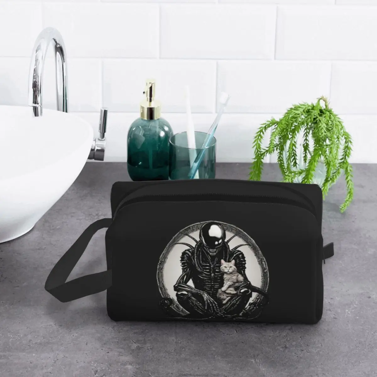 xenomorph-e-um-gato-saco-de-maquiagem-organizador-de-cosmeticos-armazenamento-dopp-kit-de-higiene-pessoal-saco-de-cosmeticos-para-mulheres-beleza-viagem-lapis-caso