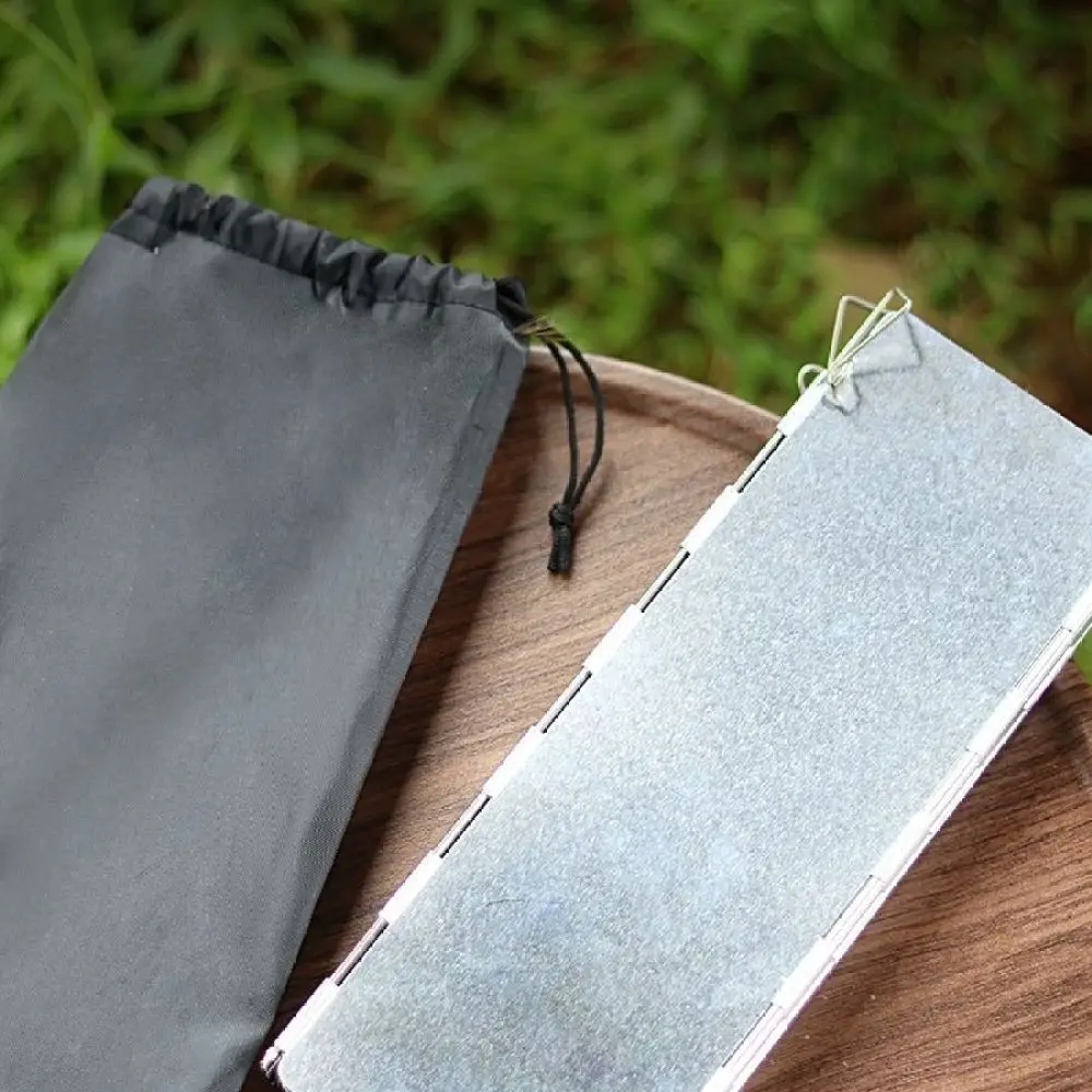 Folding Aluminum Stove Windscreen For Tank Camping Equipment Outdoor Picnic Cooking Heat Efficiency Wind Shield