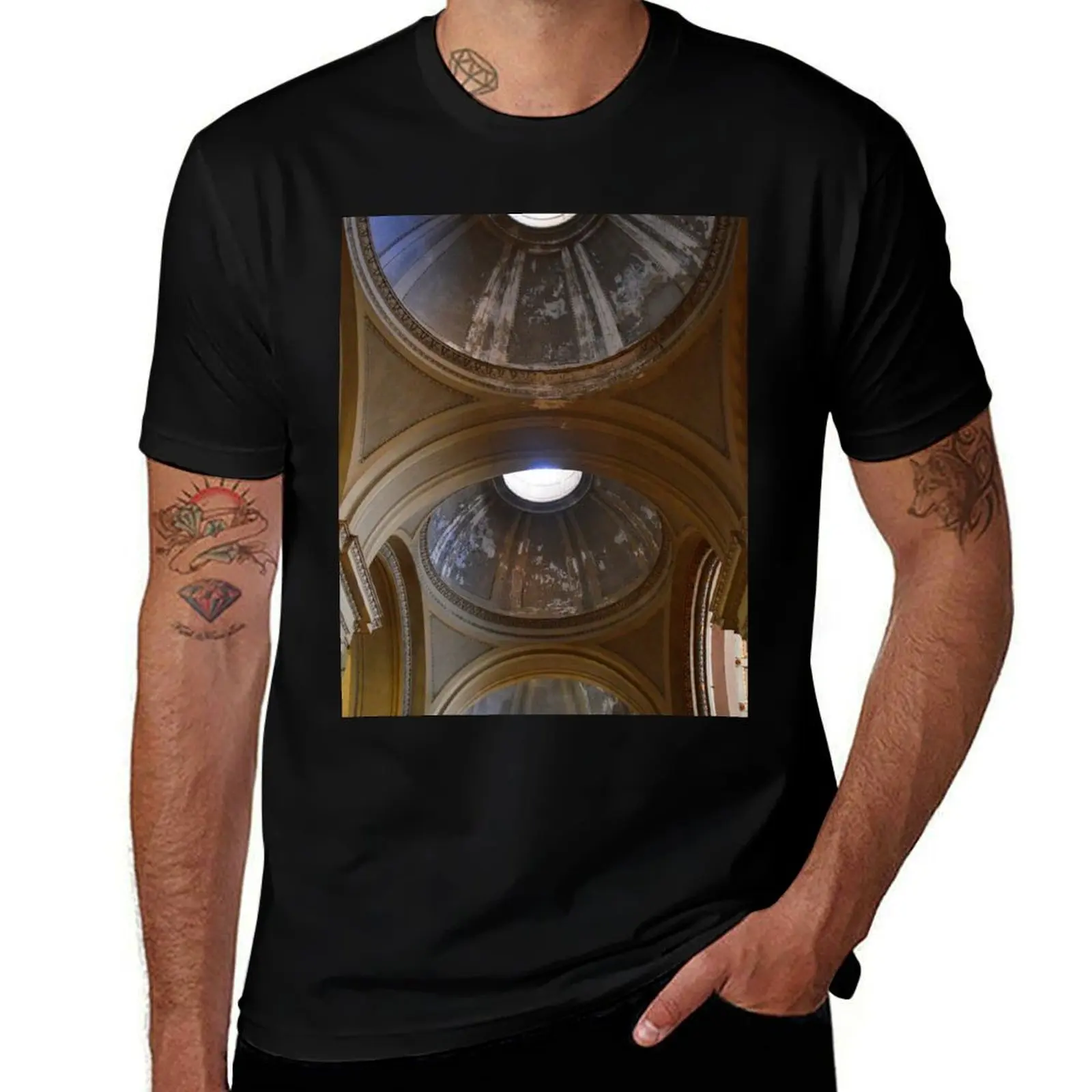 Enna Cathedral Ceiling. Sicily, Italy T-Shirt oversized graphic tee blacks customs design your own sweat shirts, men