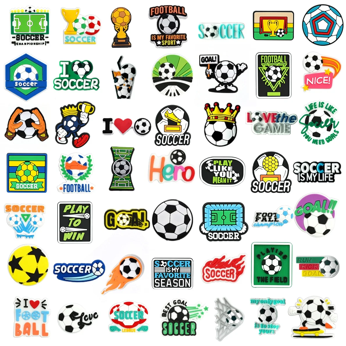 

30/49 шт., спортивные мячи, подвески для обуви, футбольные сабо, украшения для взрослых, аксессуары из ПВХ для женщин и мужчин