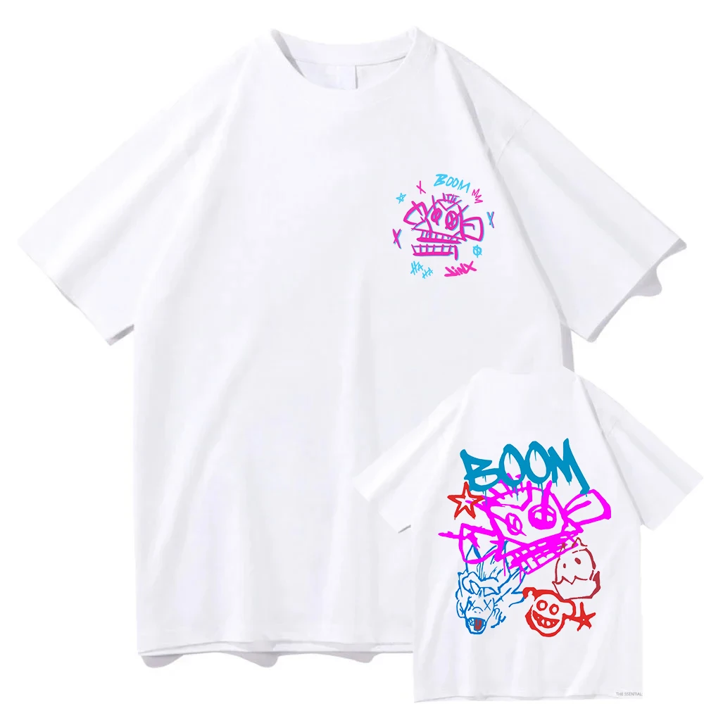 تي شيرت Jinx Arcane Monkey تي شيرت أنيمي كوسبلاي للنساء والرجال للجنسين الجرونج جمالي بأكمام قصيرة 100% قطن مطبوع ملابس صيفية #4