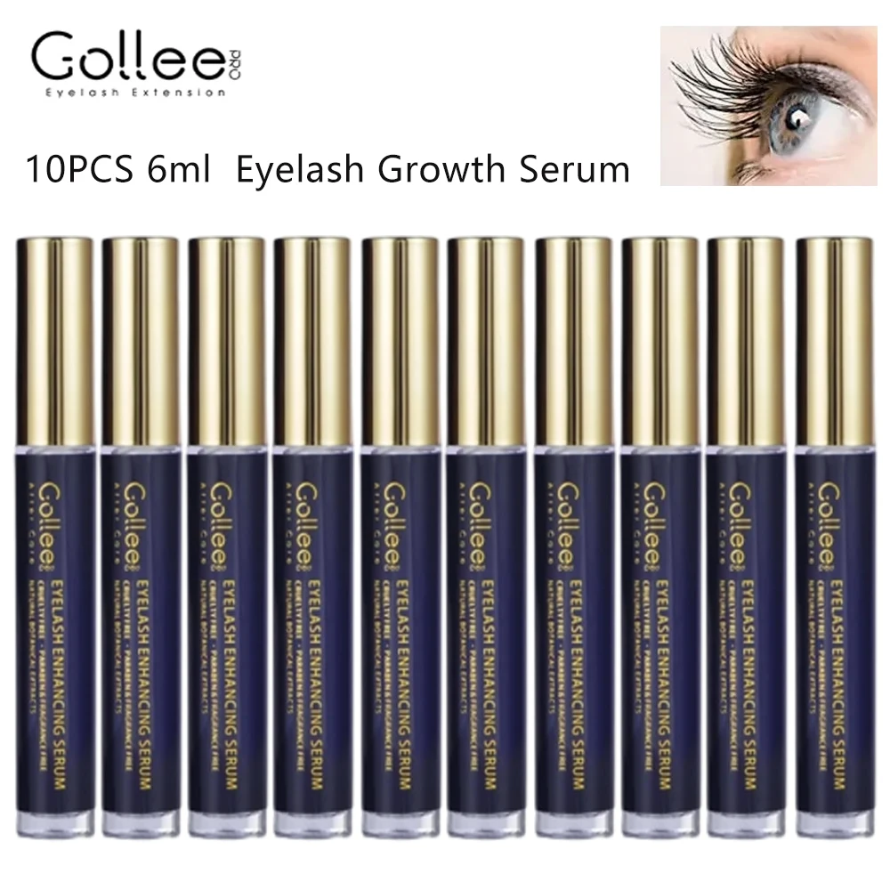 

Gollee Eyelash Growth Essence 6ml 10/5/1PCS Natural Eyelash Essence Promotes Growth and Enhances Eyelashes Nourishing Essence