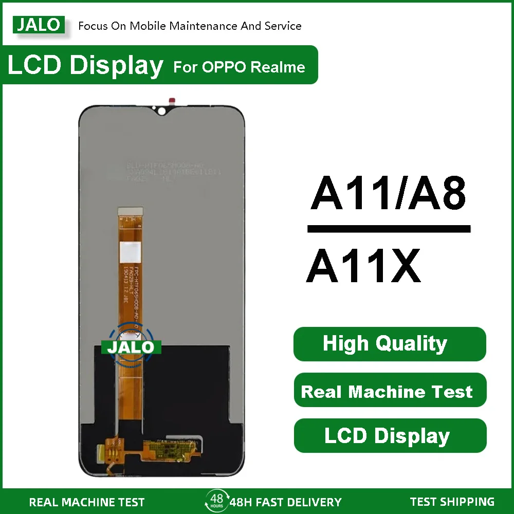 JALO Screen Assembly for OPPO A11 Display A11X A8 Realme5 5i 3 6i LCD Display Touch Screen LCD Panel Replacement