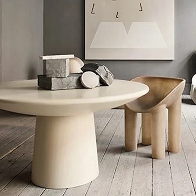 

Round table Nordic designer ins Italian Danish online celebrity elephant foot small apartment