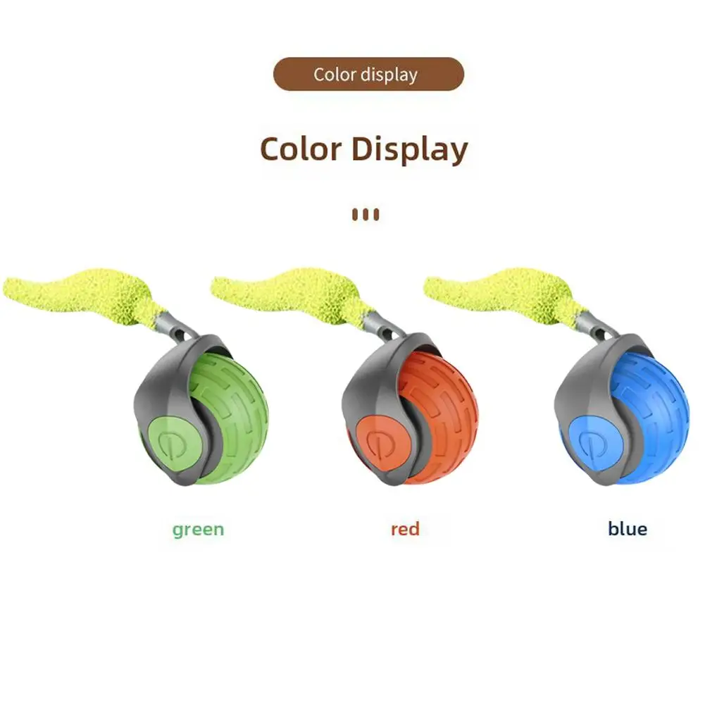 Intelligenter Katzenspielball, automatisch interagierender elektrischer Rollball für Haustiere, USB-aufladbarer, beweglicher, springender Ball für Kätzchen, Geburtstagsgeschenk – Detail 12