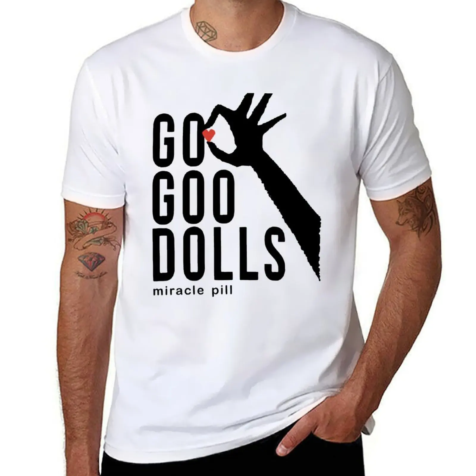

goo goo dolls(1) T-Shirt t shirts for man pack white t shirt man plain T-Shirt