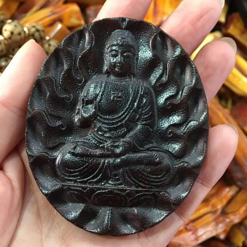 Yak Bone Pendant With Eight Guardian Deities - A Men And Women