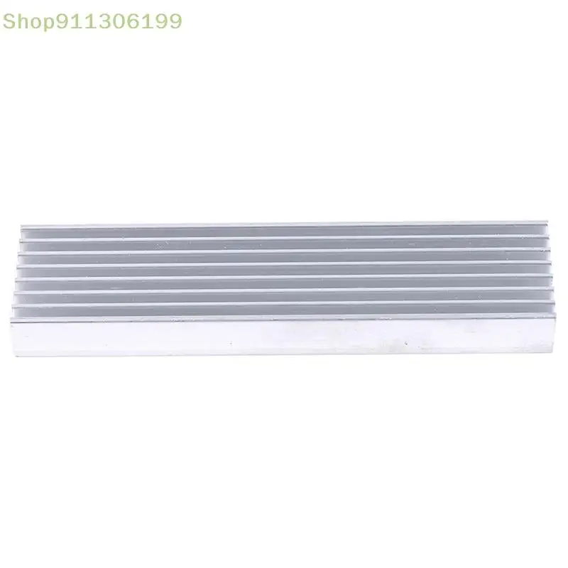 1Pc aluminiowy radiator 100*25*10mm radiator chłodzący dla wysokiej dioda LED dużej mocy światła akcesoria sprzętowe