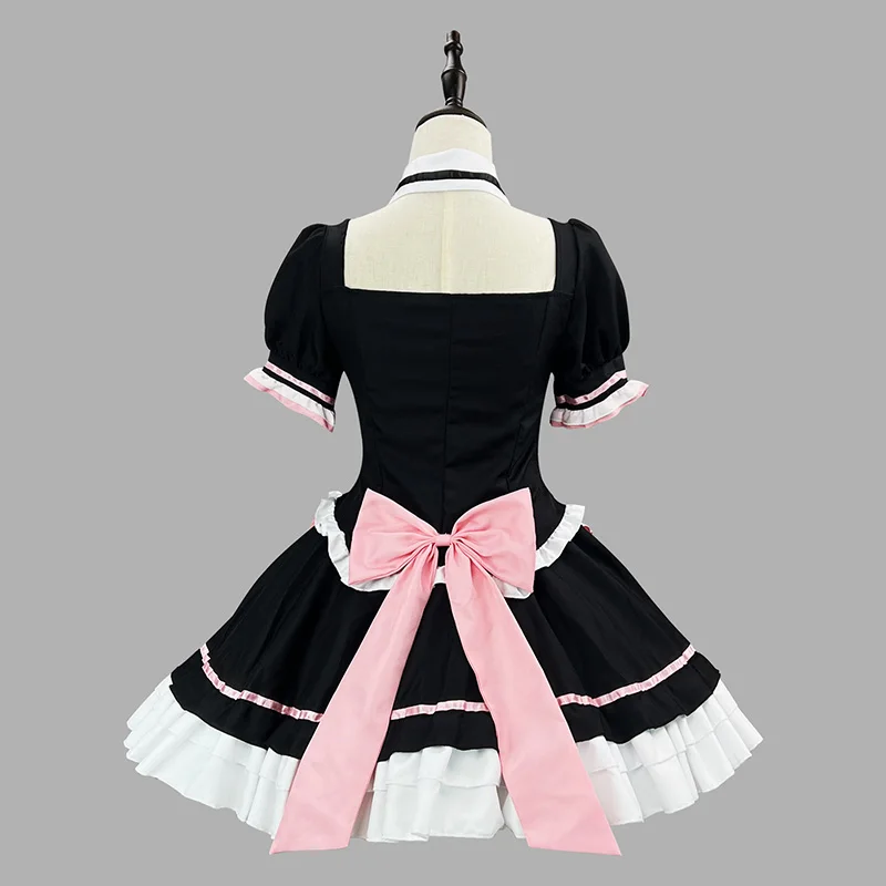 S-5XL Cute Lolita Cat Maid Dress Ruffle Short Sleeve NEKOPARA Cosplay for Neko Girls Woman Waitress Outfit Party Stage Costume view 2