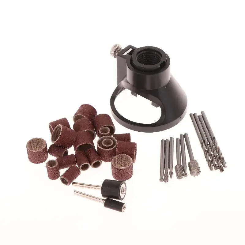 Guide Attachment Twist Drill Bit Rotary Router Milling Cutter Wood Carving Tool Kit Dedicated Locator Woodwork Tool For Dremel