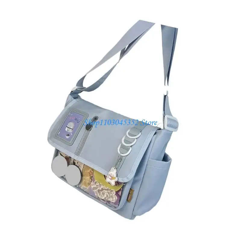 

Модные нейлоновые сумки через плечо для любителей аниме и студентов колледжа