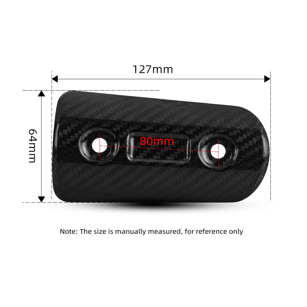 Motorcycle Exhaust Pipe Carbon Fiber Protector Heat Shield Cover Guard Anti-scalding Cover For CB650F Z900 TMAX530 CB400 XMAX300