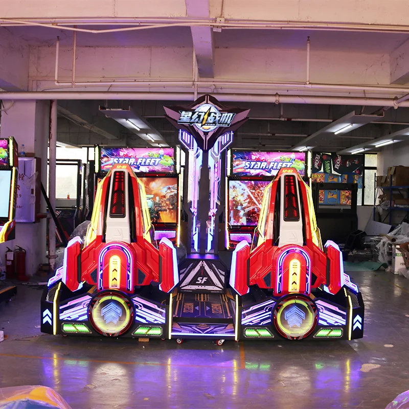 Dual-Motion Racing Simulator, Arcade Game Machine, Coin-Operated Commercial Equipment, Metal Construction, English Interface