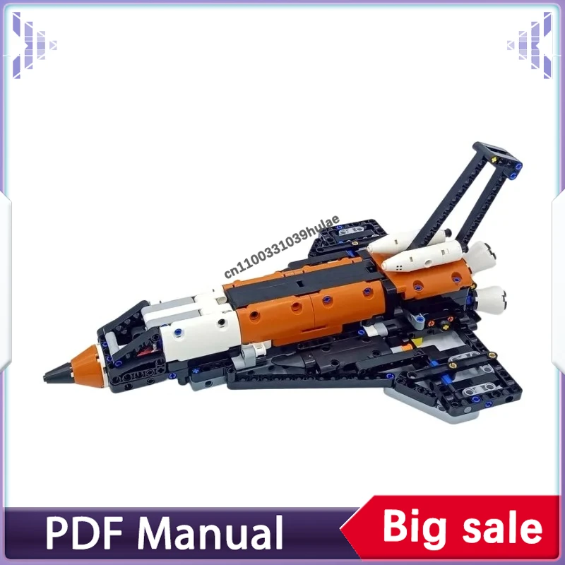 445pcs  MOC Space Shuttle Building Blocks Fit for Space Launch System Rocket Assembly Bricks Set Display Toy Decor