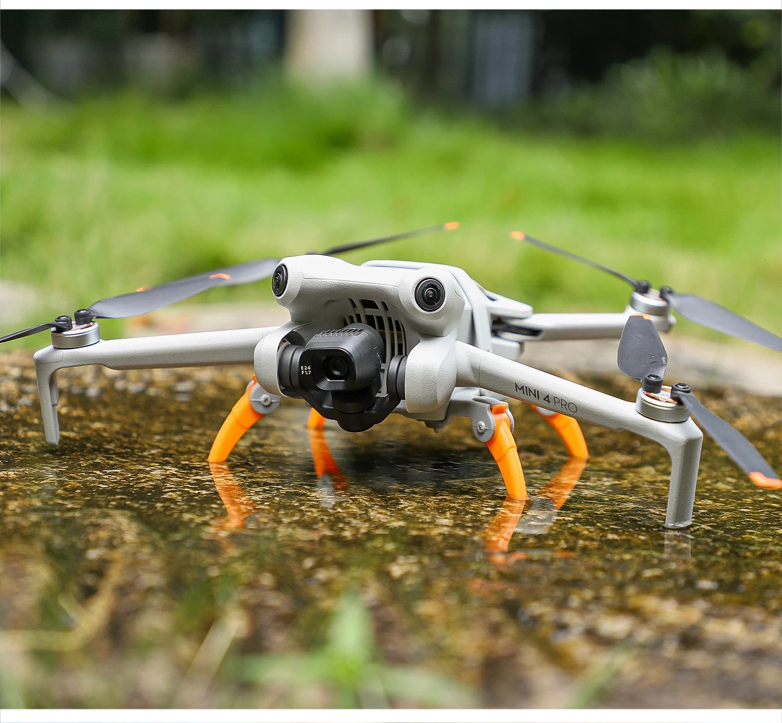 معدات الهبوط العنكبوتية لملحقات الطائرة بدون طيار DJi Mini 4 Pro، معدات الهبوط الممتدة 33 مم خفيفة الوزن