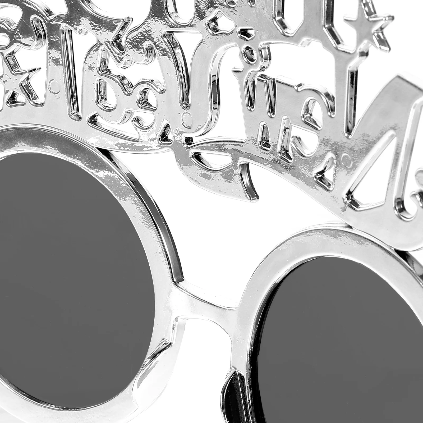 

2pcs New Year Party Glasses Photo Props Funny Eyeglasses Abs Material Bright Color Creative Cosplay Decorative Performance Party