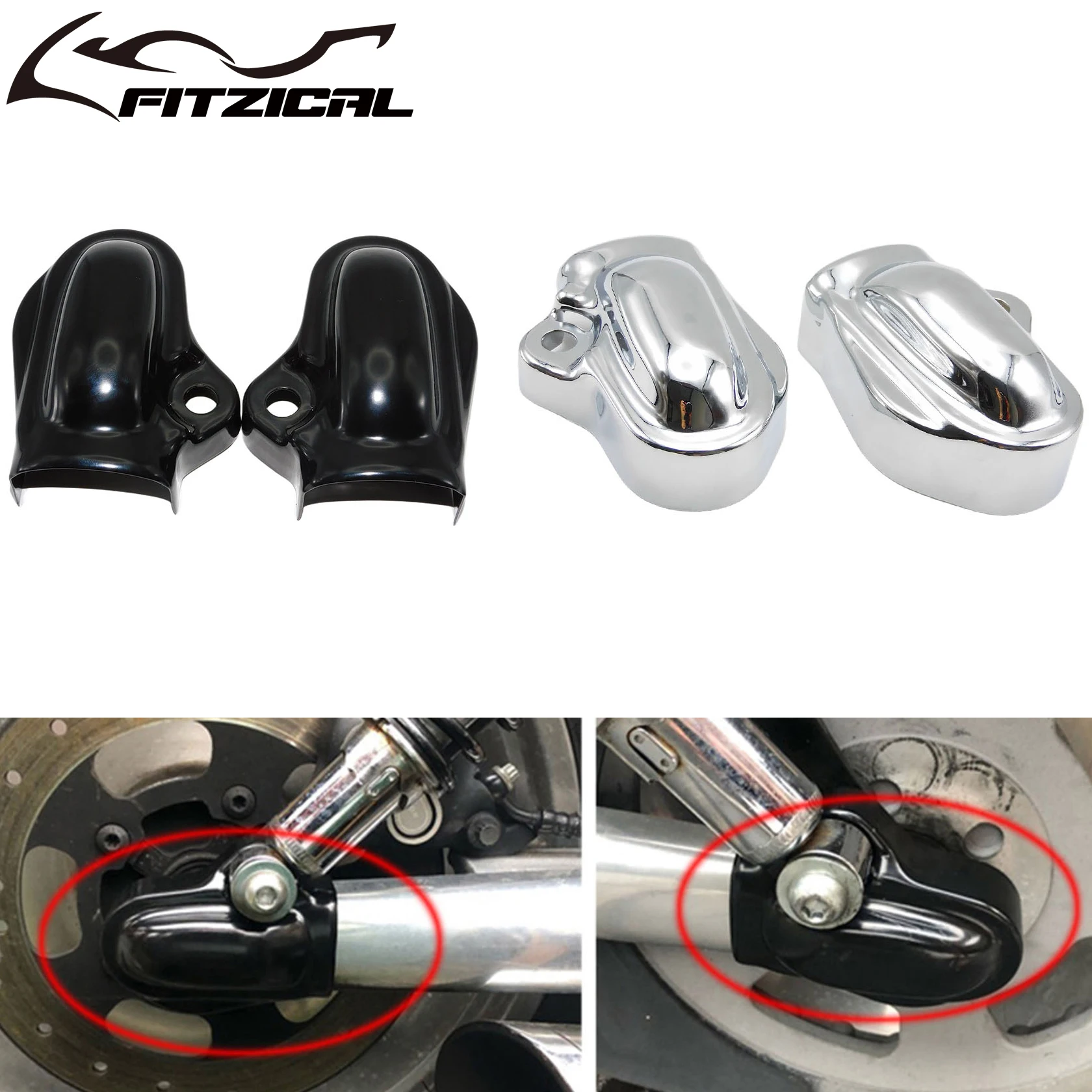 2xMotorcycle Rear Axle Covers Rear Wheel Shaft Cap Side Protector Guard For Harley V-Rod VRSCA VRACB VRSCF Night Rod 2002-2017