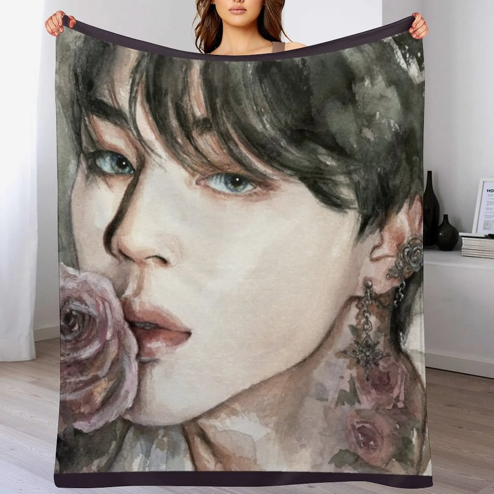 

Roses Throw Blanket Summer Shaggy Blankets
