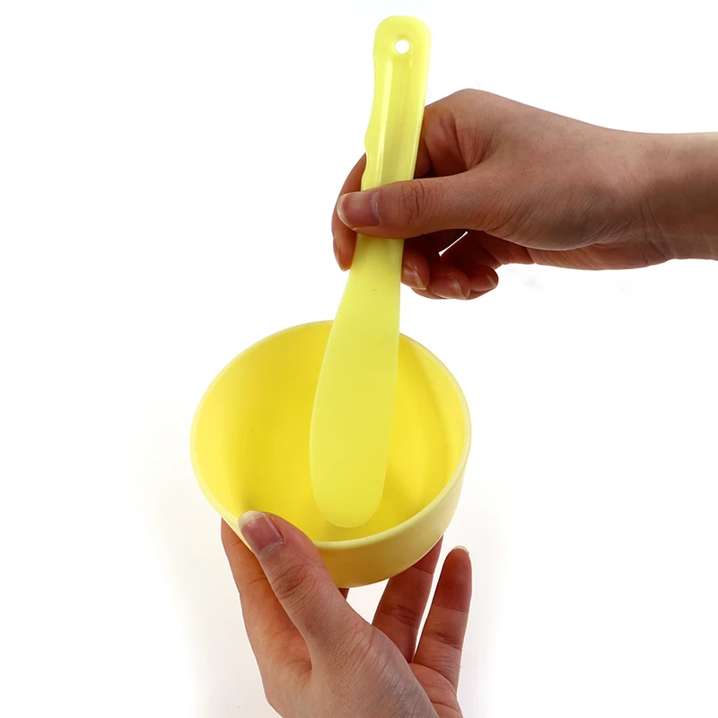 2PCS Convenient DIY Facial Face Mask Tool Set Mixing Bowl Stick Spoon Spatula  Make Up Tool