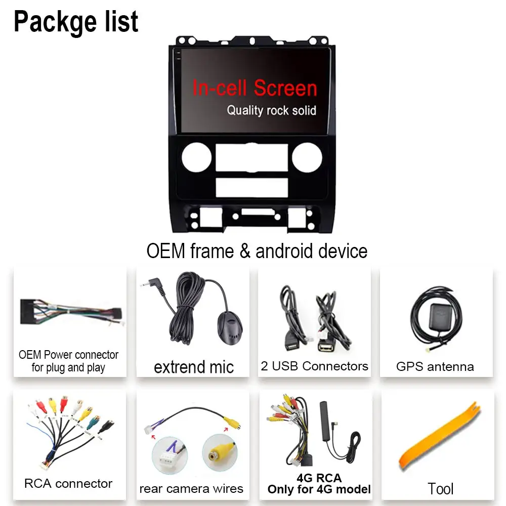 2K Incell Screen Android 14 For Ford Escape 2007 2008 2009 2010 2011 2012 Car 5G Radio Stereo Multimedia Player GPS Navigation - Image 6