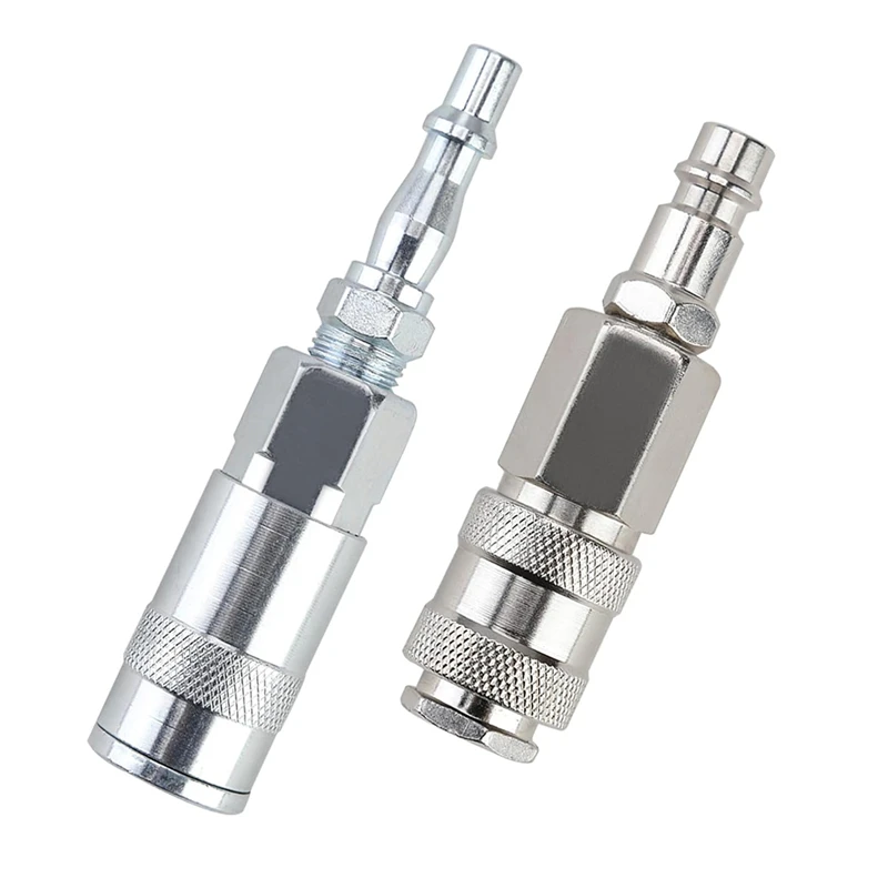 新しい-4 個エアフィッティングコンバータアダプター、1/4 インチ BSP エアラインホースコンプレッサーフィッティングユーロ & PCL フィッティング変換アダプターセット