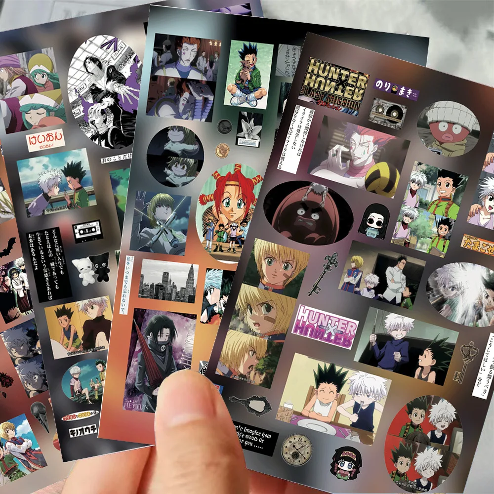 Hunter X Hunter Aufkleber, Manga-Charaktere, Laserschnitt-Design, wasserfeste PVC-Aufkleber für Scrapbooking, Schreibwaren, als Geschenk für Fans.