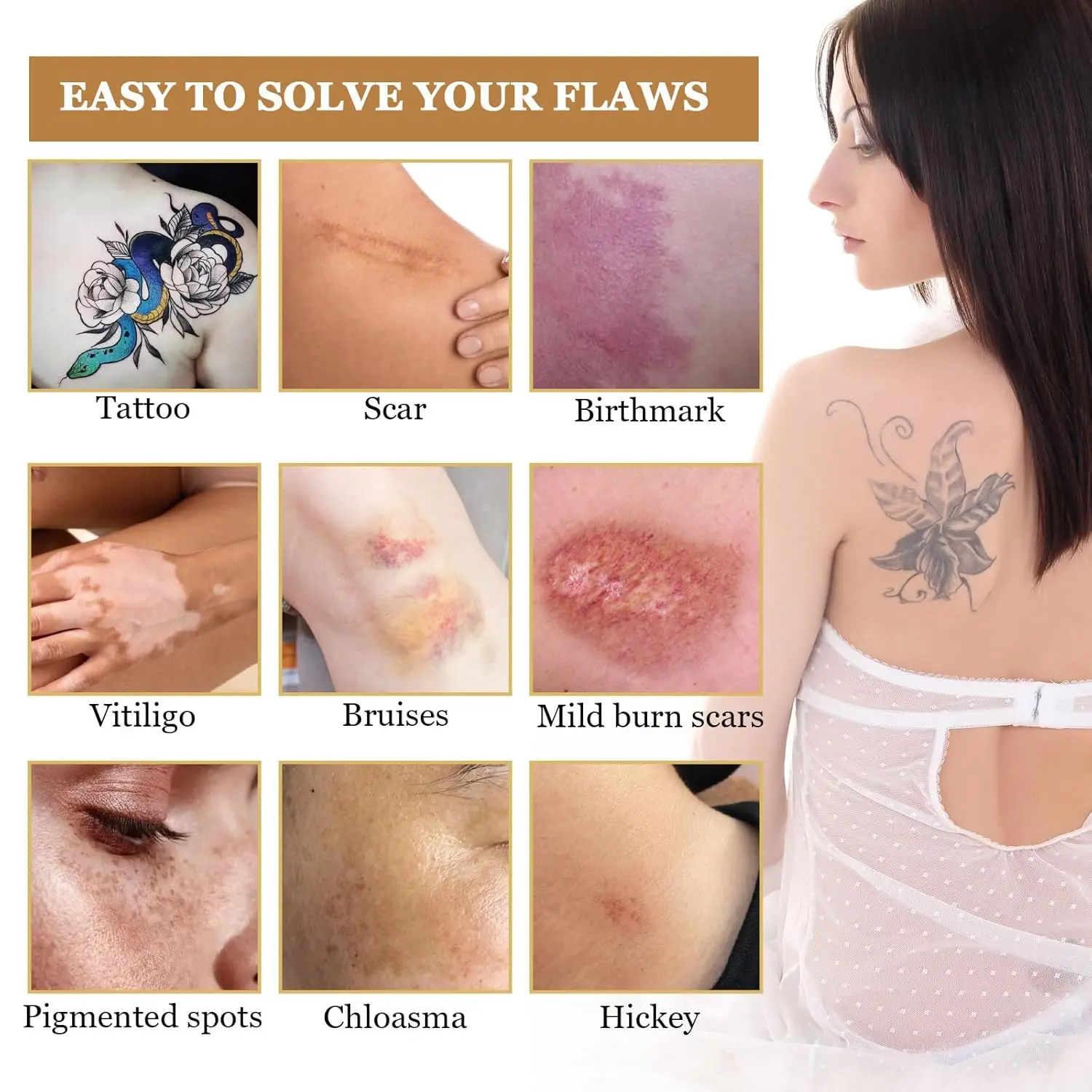 Tattoo Concealer Waterdicht en zweetbestendig Concealer met volledige dekking voor alle huidtinten - 20 g – Ideaal voor het bedekken van tatoeages, littekens