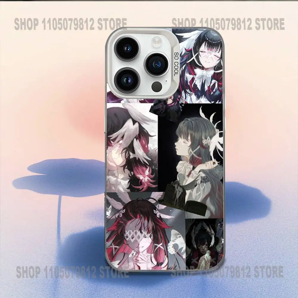 G-Genshin Impact Columbina Phone Case For iPhone 16,15,14,13,12,11,Mini,Pro,E,MAX White Candy Matte Shockproof Cover