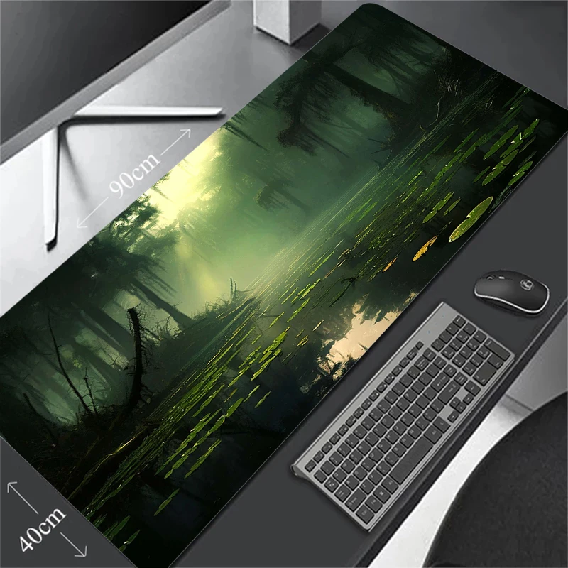 Card Collection Game Pad Deep Forest Printing Art Table Mat MTG Mouse Pad 35x60cm Office Mousepad Computer Game Anti-Slip
