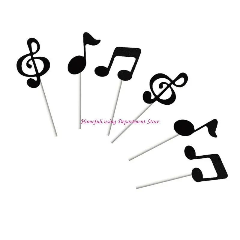 

Paper 8th Note Cake Decoration Music Party Supplies Musical Cupcake Decorations