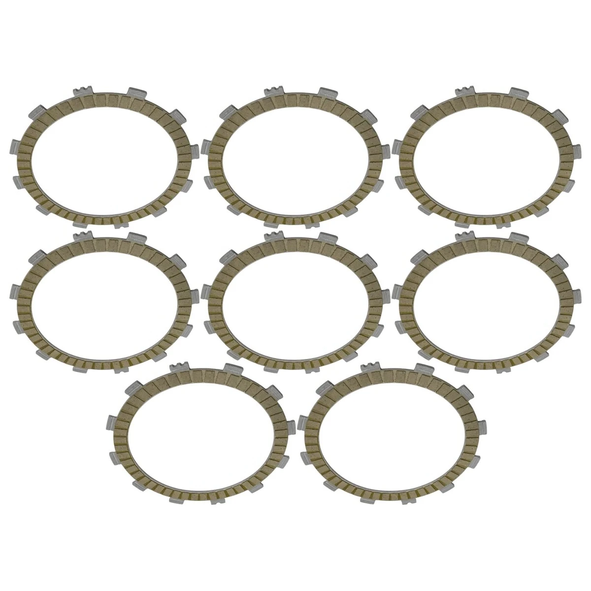 

For Yamaha XV1100S 96-98 XVS1100 Dragstar 99-04 XVS1100A 2000-2009 Vstar 8PC Motorcycle Friction Clutch Disc Plates