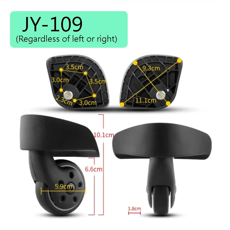 Geschikt Voor Samsonite U72 Trolley Koffer Bagage Accessoires Universele Wielen Jy-105 Jy-106 Jy-109 Jy-110 Vervanging En Reparatie