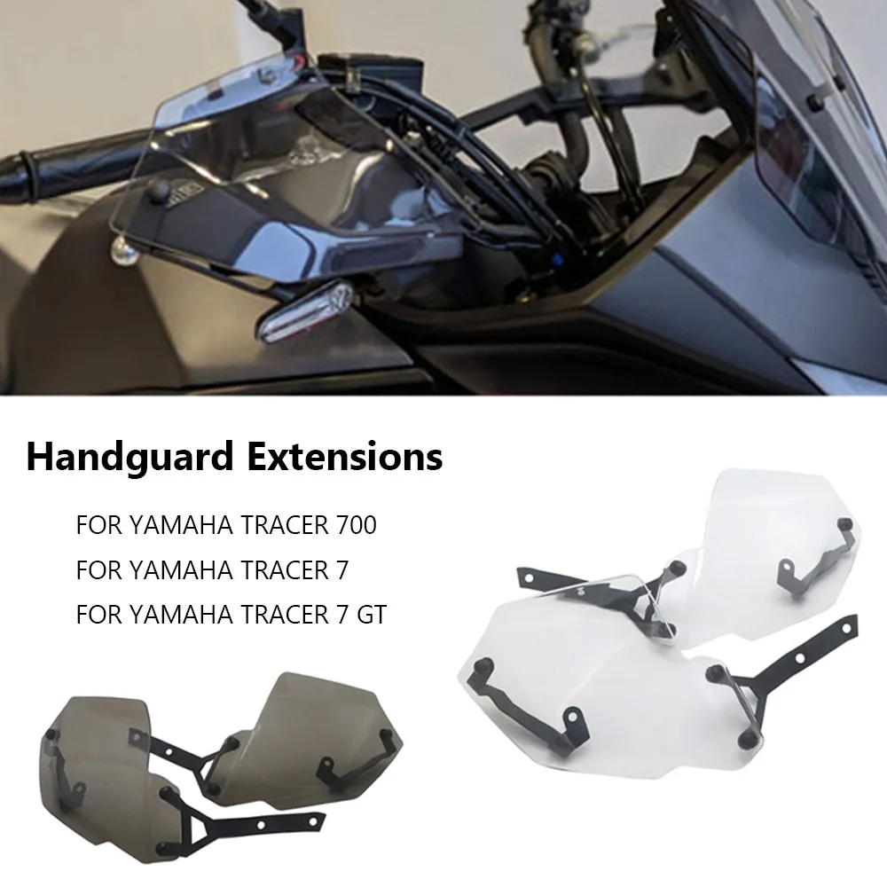 Clear Handguard Extensions Hand Shield Protector Windshield FOR TRACER 700 GT TRACER 7 GT MT-07 MT07 Tracer 2020 2021 Motorcycle