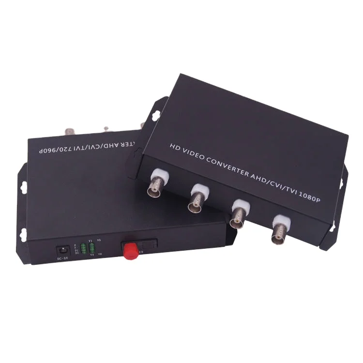 

2MP 1080P CVI TVI AHD 4-Channel BNC 20KM Fiber Optic Video Converter 4CH