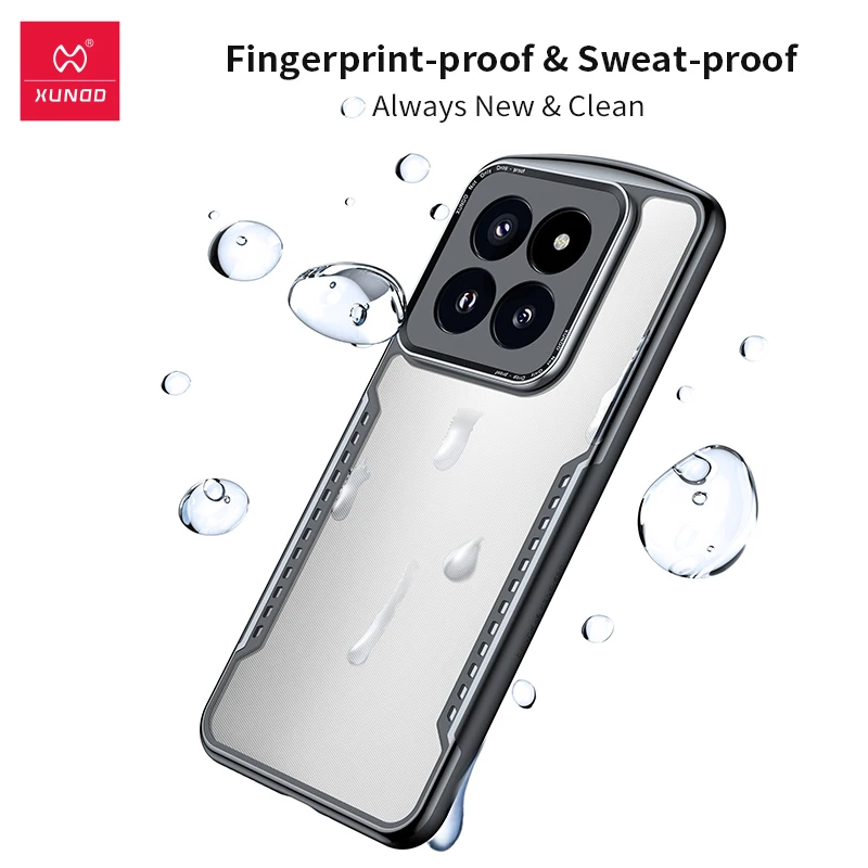 Xundd Phone Case For Xiaomi 14 14 Pro Airbag Dropproof Shell TPU+PC Soft Arc-shap Frame with Heat Dissipation Hole Game Cover