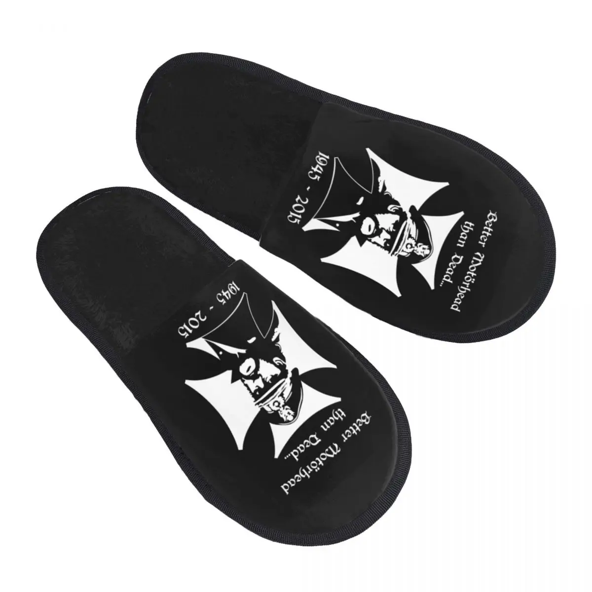 Custom T-shirt-lemmy-s-tribute Soft Memory Foam House Slippers Women Comfy Warm Anti-skid Sole Slipper