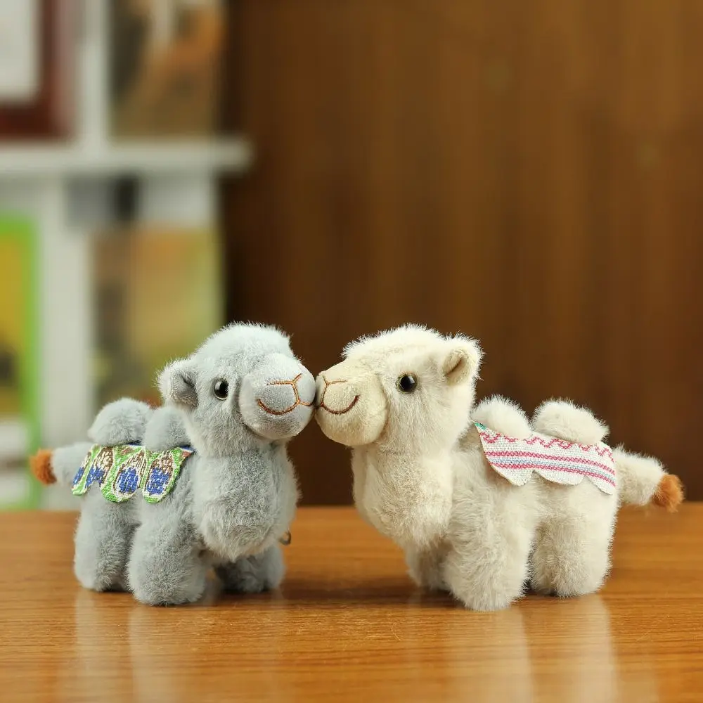 Gifts Camel Keychain Cute Style Patterned Saddle Camel Bag Charm Soft Stuffed Desert Camel Key Ring Purse Accessories