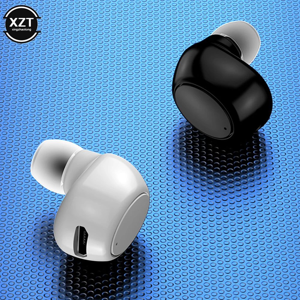 Single In Ear Bluetooth-Compati Oortjes Handsfree Draadloze Hoofdtelefoon Sport Gamer Headset Met Microfoon Oordopjes Tws Ipx5 Waterdicht