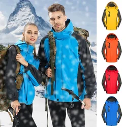 Spring Autumn Thin Waterproof Hiking Jacket for Men Breathable Hooded Windproof Windbreaker Outdoor Hiking Fishing Hunting Coat