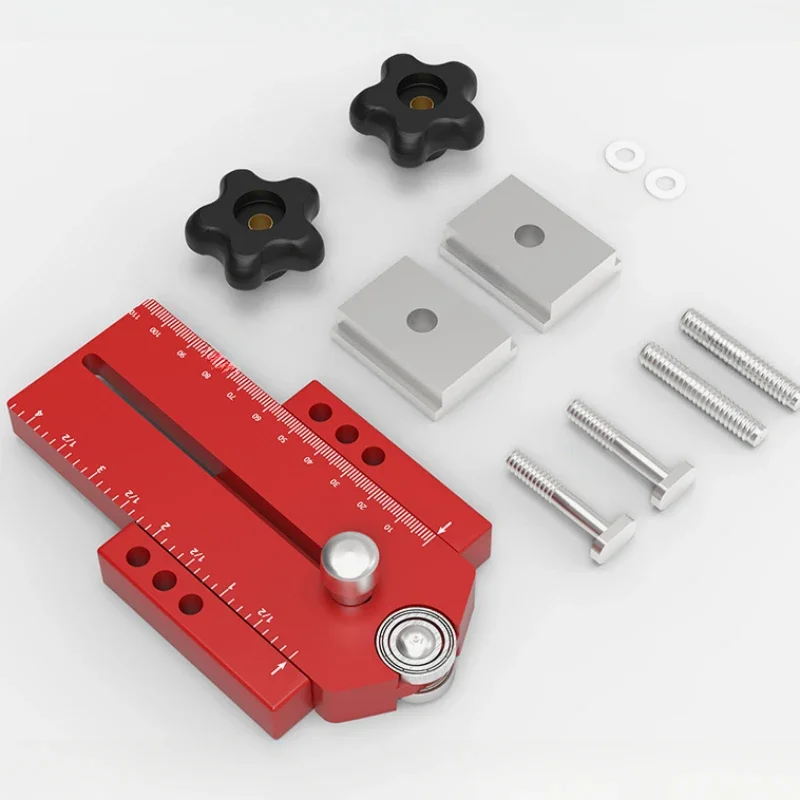 

1set Extended Thin Rip Jig Table Saw Jig Guide for Repeat Narrow Strip Cuts Works Adjustable Table Saw Fast Cutting Limit Fence